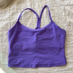 Beyond Yoga Spacedye Slim Racerback Cropped Tank - Medium - Bright Amethyst